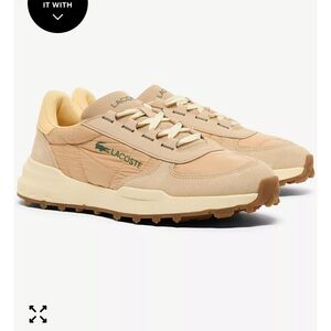 Lacoste Men's Tan and Cream Sneakers